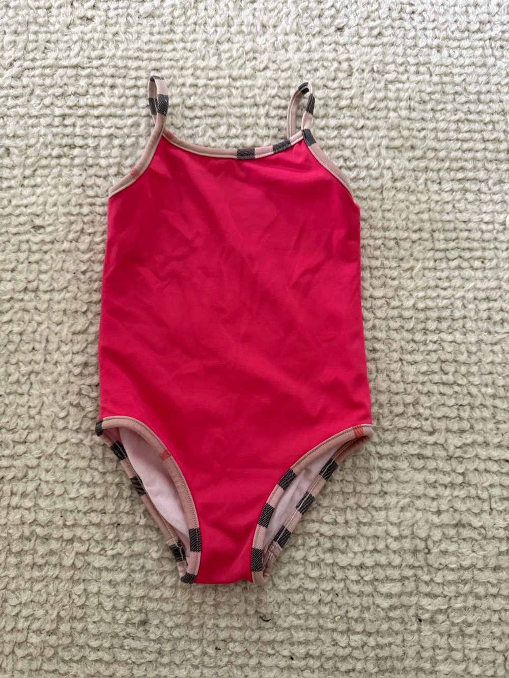 Burberry girls swimsuit pink